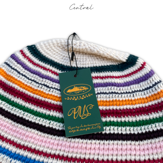 Corteiz Crochet Beanie in a textured knit design, featuring a cozy fit and stylish look by Central ae.
