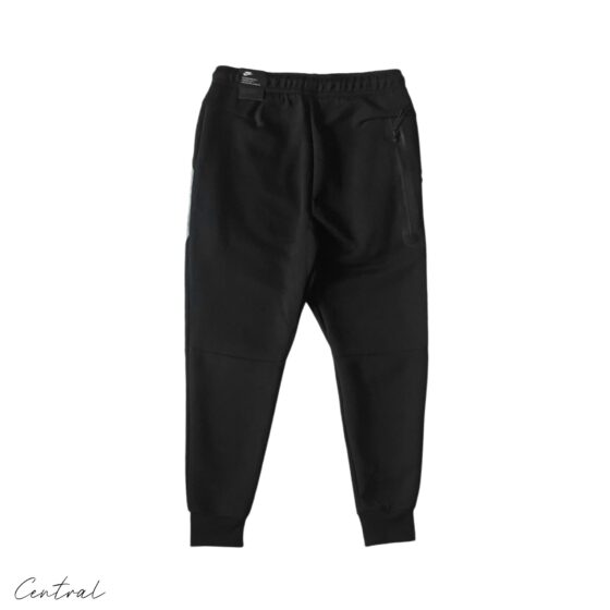 Nike Tech Fleece hoodie and pants set in grey and black, showcasing a comfortable and stylish athletic outfit.