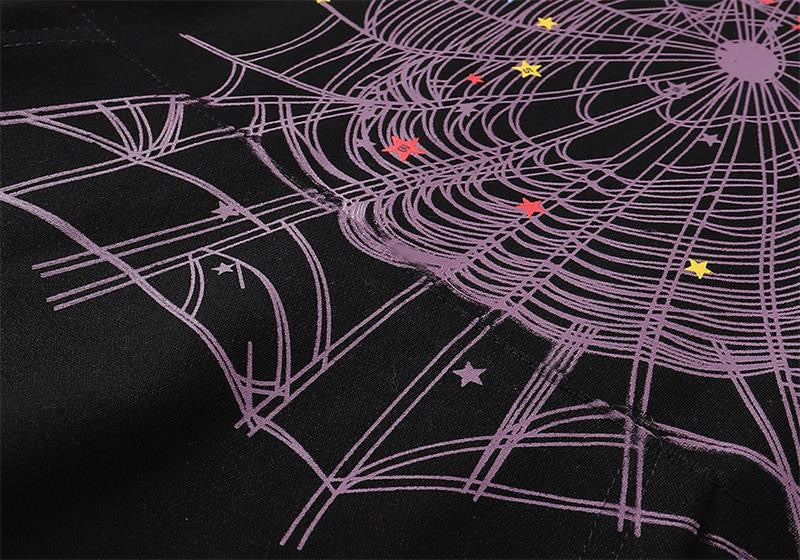 Central ae Sp5der Web Hoodie featuring a unique spider web design and comfortable fit, displayed against a neutral background.