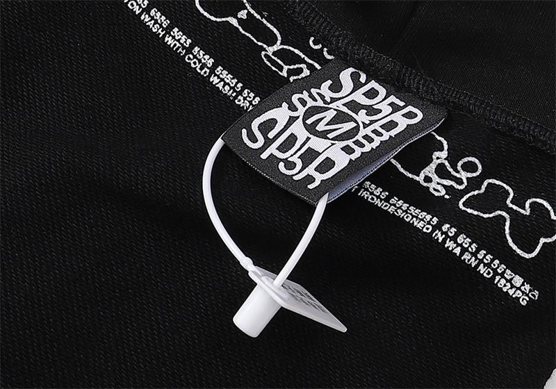 Central ae Sp5der Web Hoodie featuring a unique web design and a comfortable fit in a casual setting.