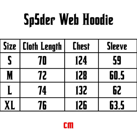 Central ae Sp5der Web Hoodie featuring a unique spider web design on a comfortable fabric background.