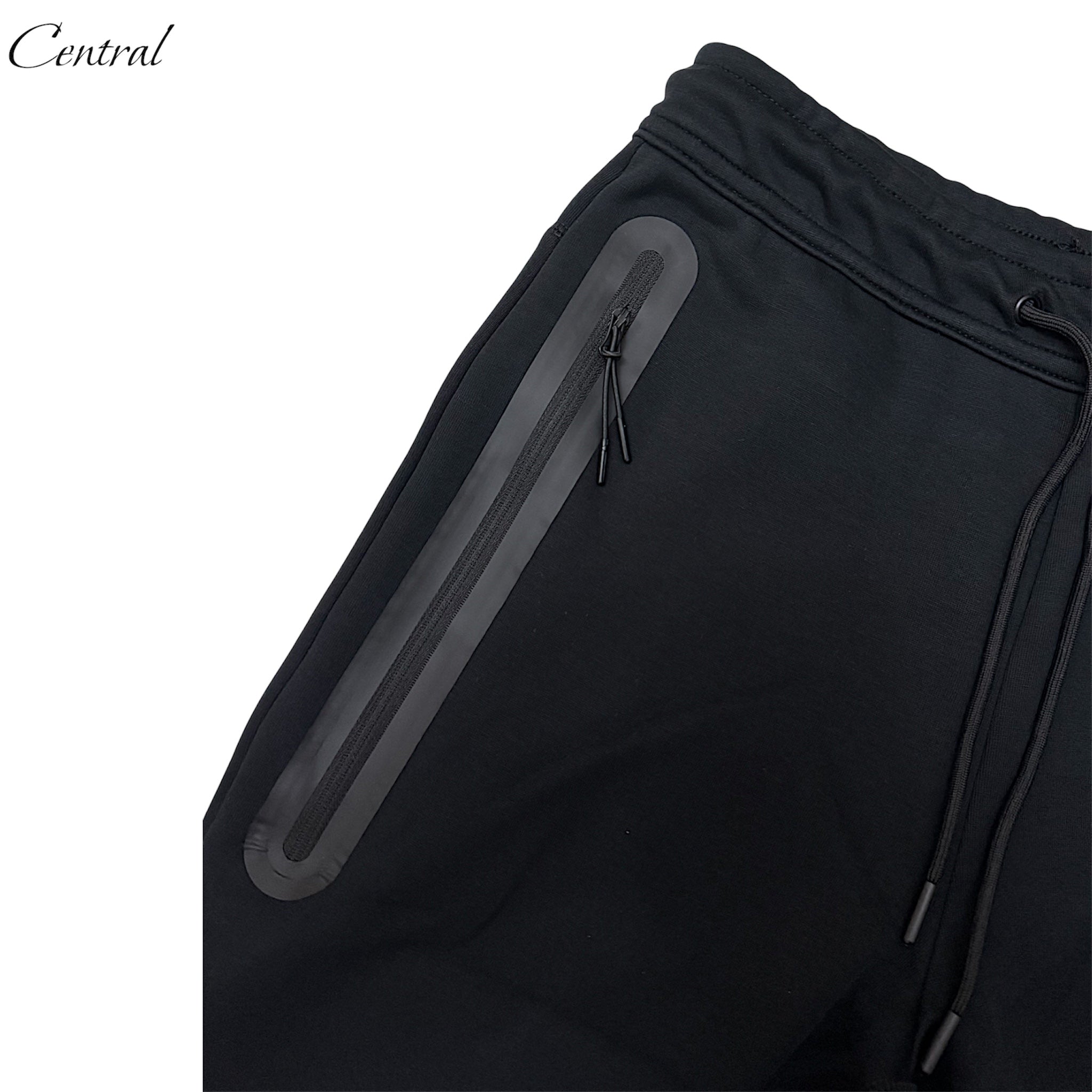 Nike Sportswear Tech Fleece in black, featuring a sleek design and modern fit for casual wear and athletic activities.