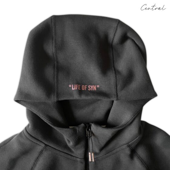 Nike x Central Cee Tech Fleece in gray, showcasing the brand logo and soft fabric texture, perfect for casual wear.