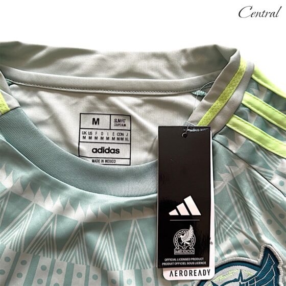 Mexico 2024/25 Away fan jersey featuring the national team's colors and logo, designed for comfortable wear.