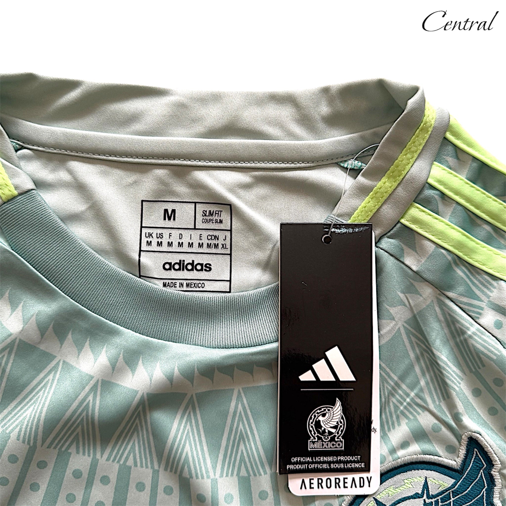 Mexico 2024/25 Away fan jersey featuring the national team's colors and logo, designed for comfortable wear.
