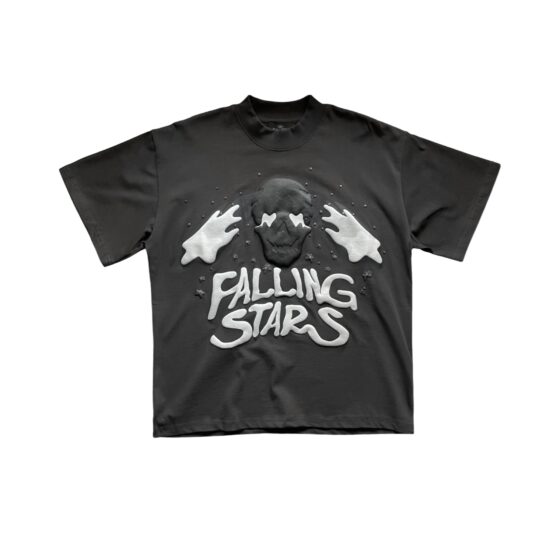 Falling Stars T-shirt by Central ae featuring a unique graphic design on a comfortable cotton fabric.