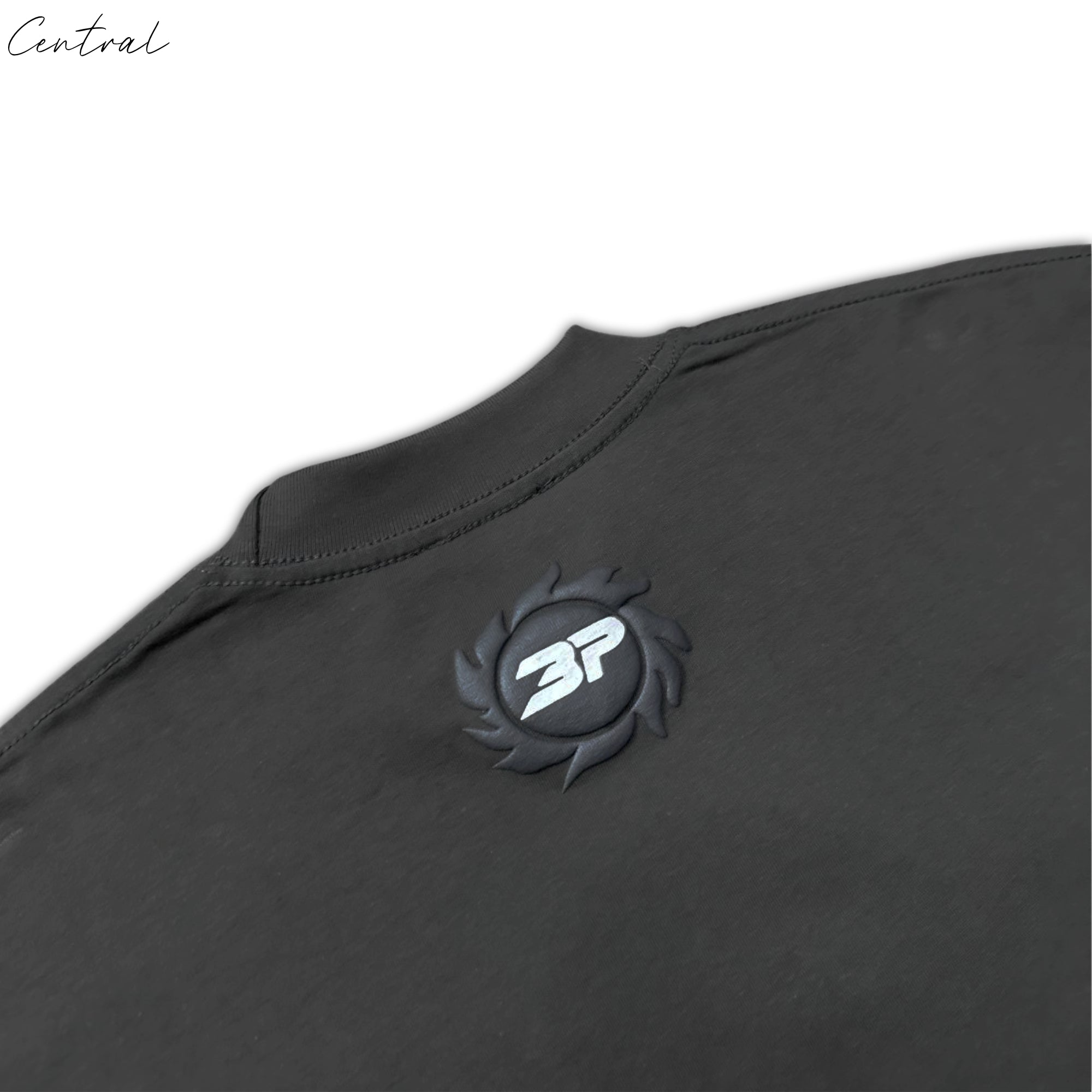 Broken Planet Falling Stars T-Shirt by Central ae featuring a colorful star graphic on a casual tee.