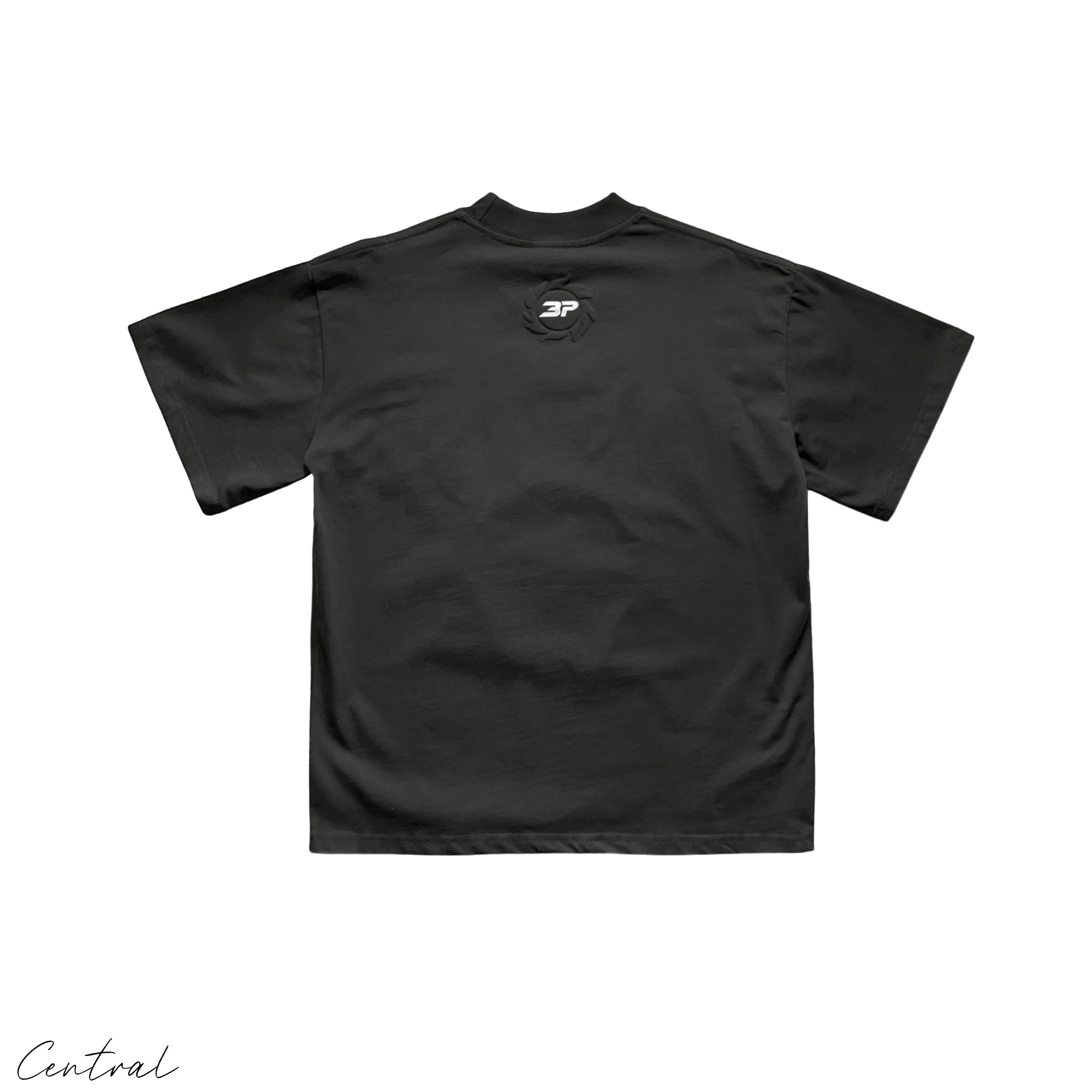 Central ae Broken Planet Total Chaos T-shirt featuring a unique graphic design on a casual fit shirt.
