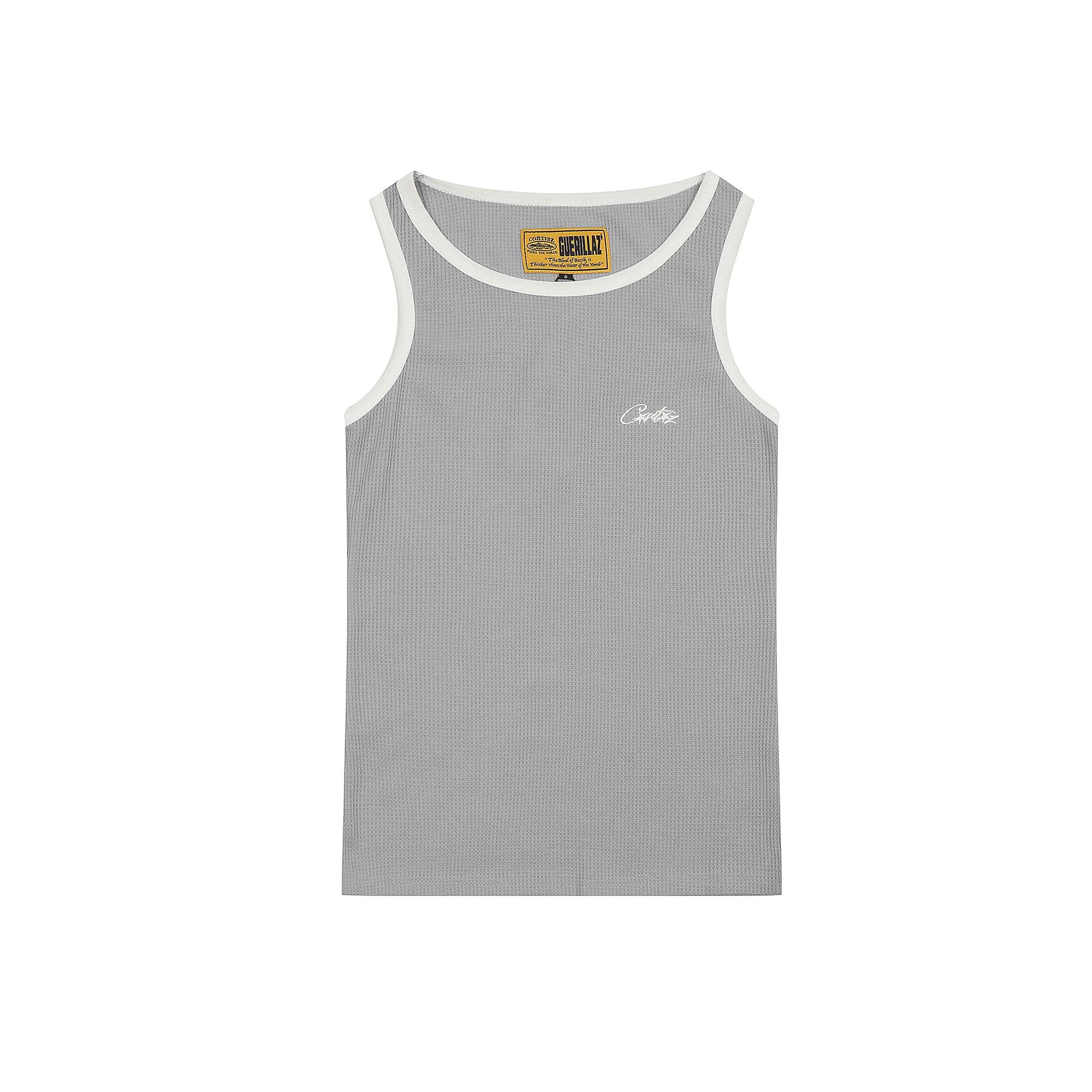 Corteiz Contrast Tank Top by Central ae, featuring a stylish design and comfortable fit in a vibrant color scheme.