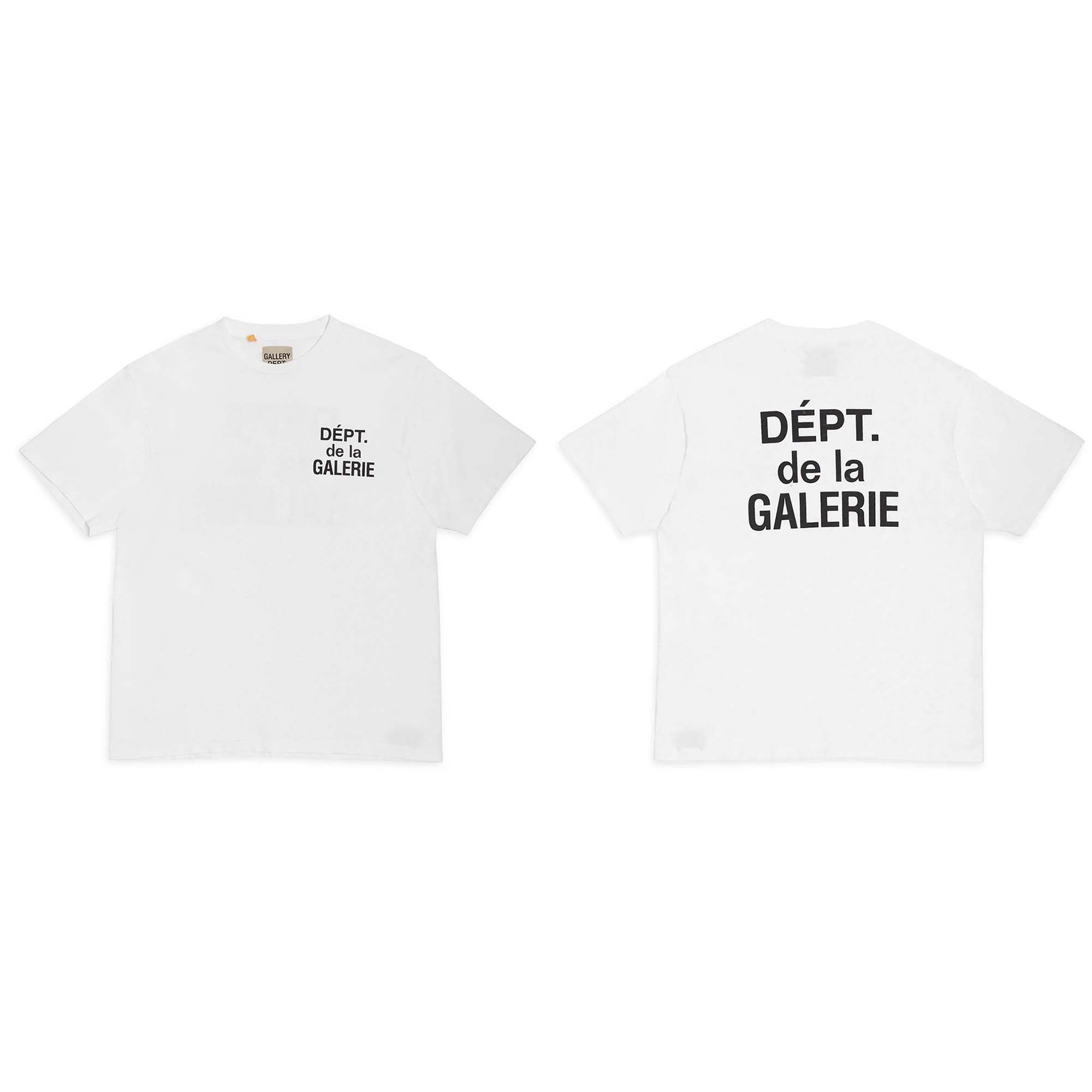 Gallery Dept. Dépt De La Galerie T-shirt in soft cotton with bold graphic print on the front, showcasing streetwear style.