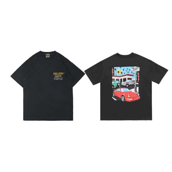 Gallery Dept Drive Thru T-shirt featuring a bold graphic design on a casual fit, perfect for everyday wear.