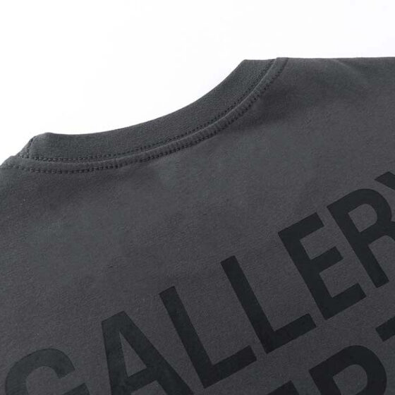 Gray Gallery Dept Los Angeles T-shirt featuring a relaxed fit and bold graphic design on the front.