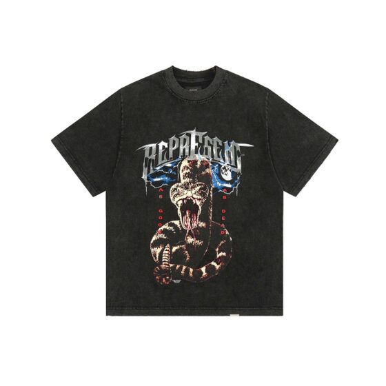 Faded Represent' As Good As Dead Tee t-shirt in a relaxed fit with graphic design on the front.