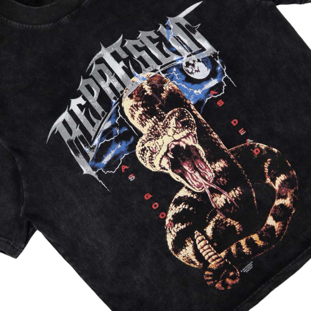 Faded Represent' As Good As Dead Tee in a relaxed fit, featuring a unique graphic design on soft cotton fabric.