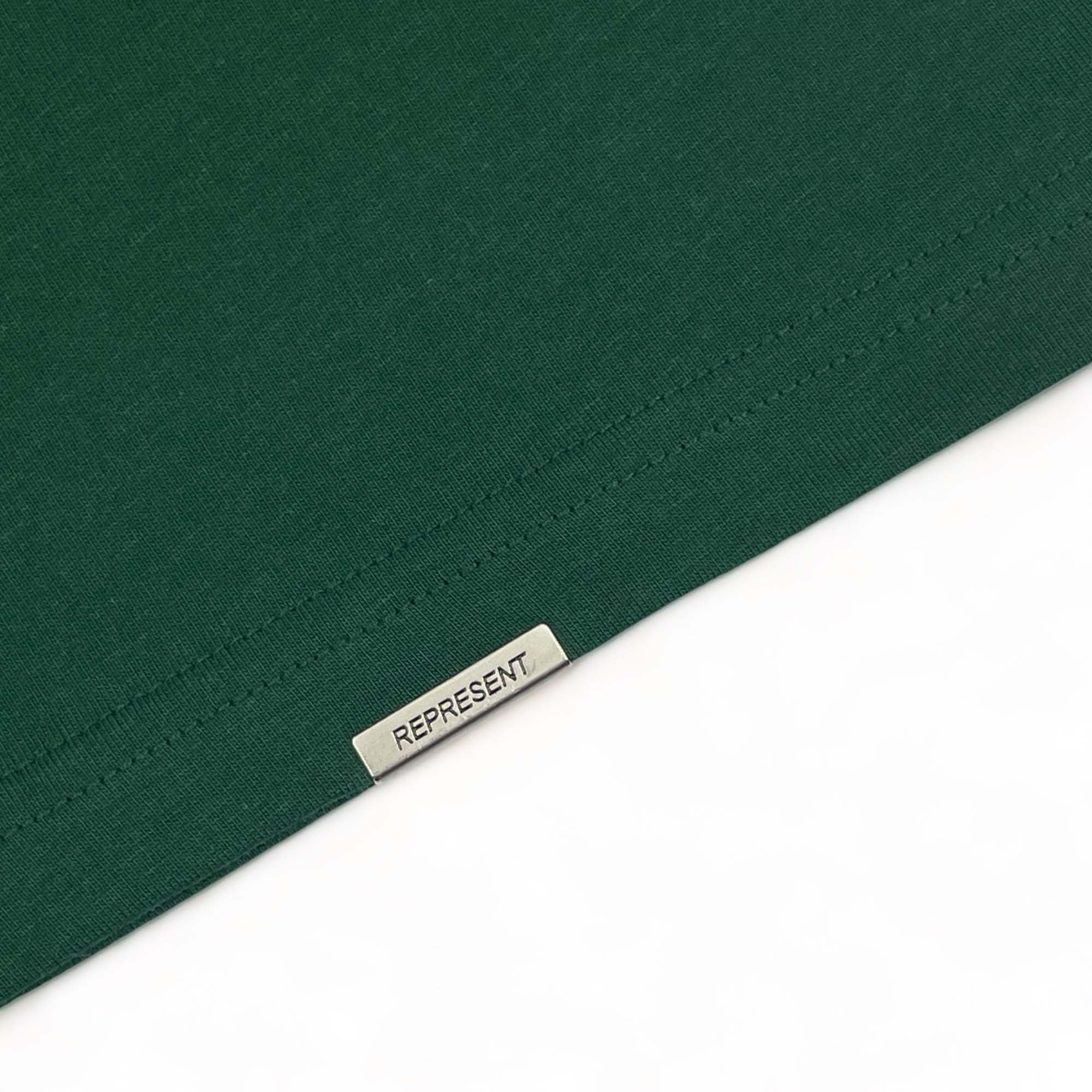 Racing Green REPRESENT OWNERS CLUB T-shirt featuring a classic crew neck and soft fabric.