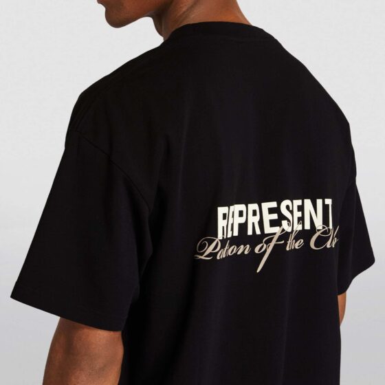 Central ae Patron of the Club T-shirt featuring a bold graphic design on a comfortable fabric.