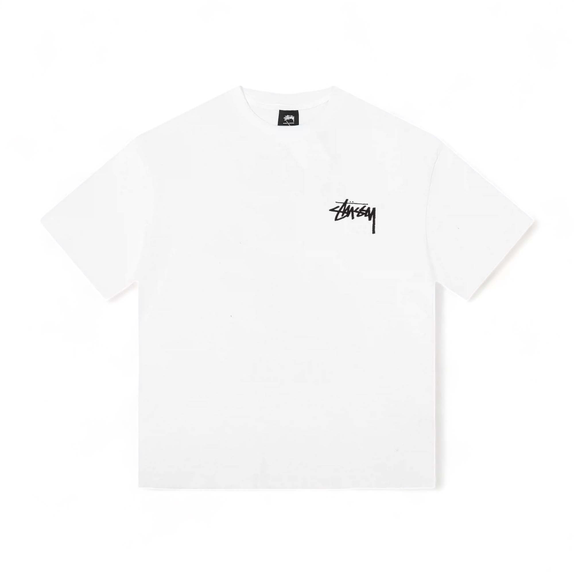 Stussy Fuzzy Dice Tee featuring vibrant graphic print on a comfortable t-shirt in a casual style.