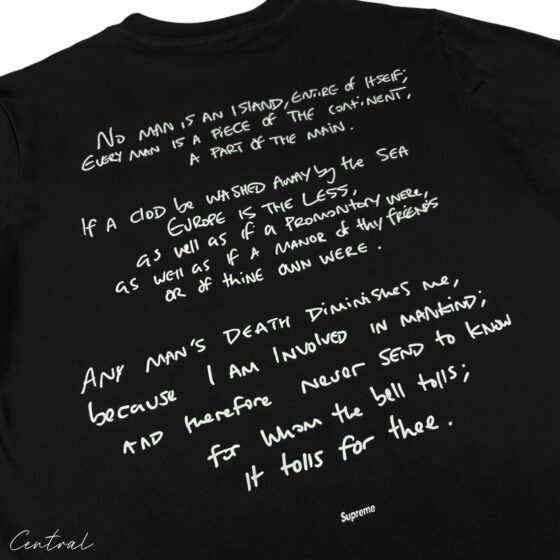 Central AE Sup Corteiz Rules The World Tee in black, featuring a bold graphic design and a relaxed fit.