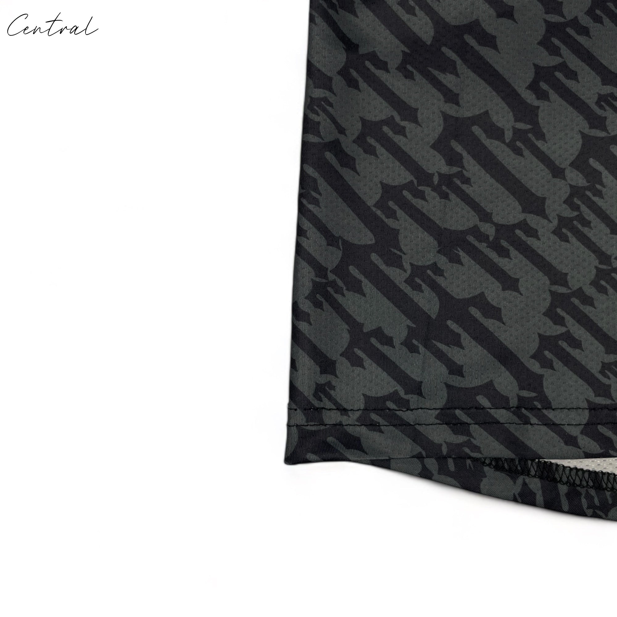 Black and lime Trapstar monogram jersey t-shirt with bold logo design on the front.