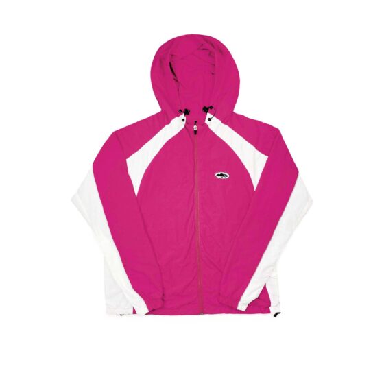 Corteiz pink spring hoodie from Central featuring a stylish design and comfortable fit for casual wear.