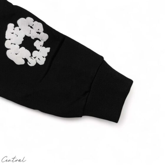 Black READYMADE x DENIM TEARS hoodie featuring a relaxed fit and unique graphic design by Central.