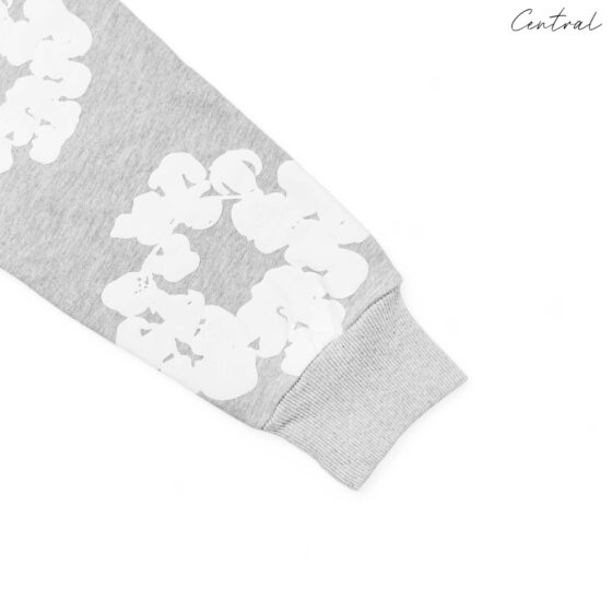 Gray READYMADE x DENIM TEARS hoodie by Central with a relaxed fit and unique design details.
