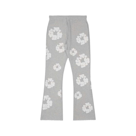 Gray READYMADE x DENIM TEARS sweatpants featuring a relaxed fit and stylish design by Central.