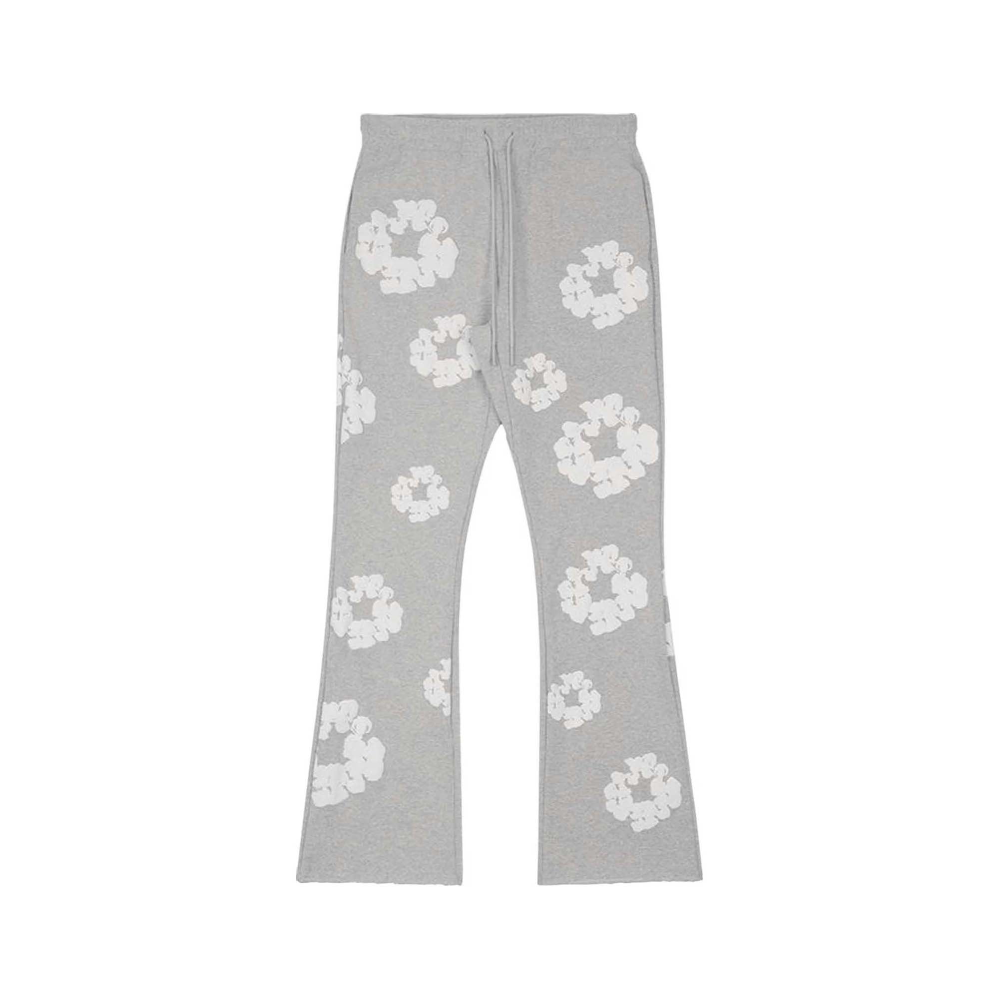 Gray READYMADE x DENIM TEARS sweatpants featuring a relaxed fit and stylish design by Central.