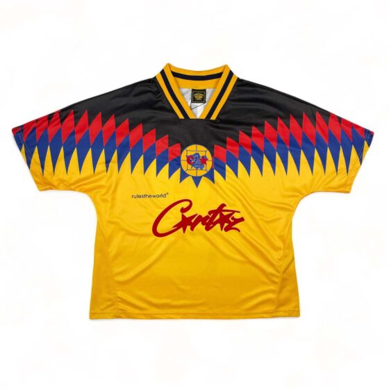 Corteiz Club RTW football jersey t-shirt in vibrant colors with logo and sporty design, perfect for fans and athletes.