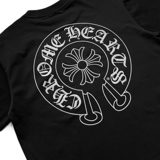Chrome Hearts Horse Shoe Logo T-shirt featuring a bold logo design on soft fabric in a classic fit.