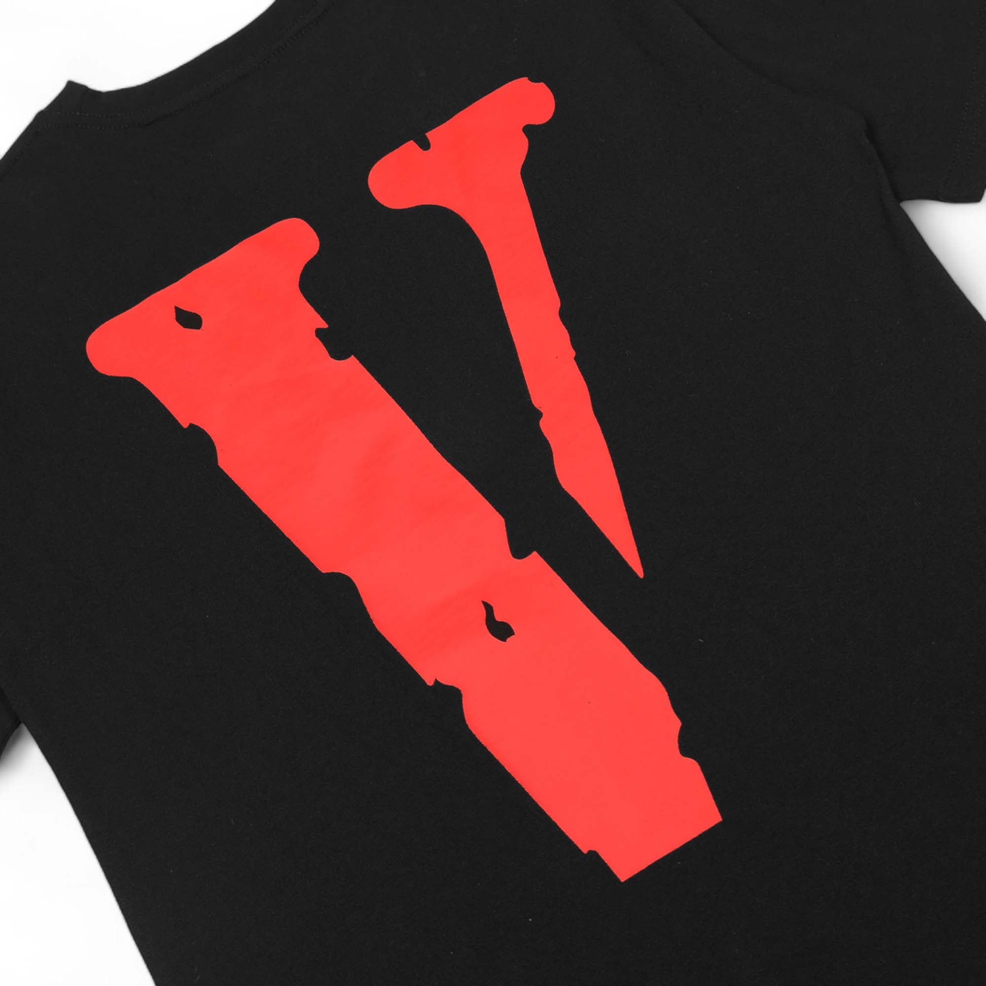 Black Nav x Vlone Good Intentions T-shirt featuring bold graphics and a relaxed fit.