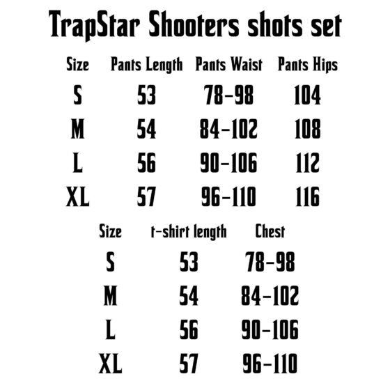 Trapstar black and red shooters short set featuring a stylish t-shirt and matching shorts.